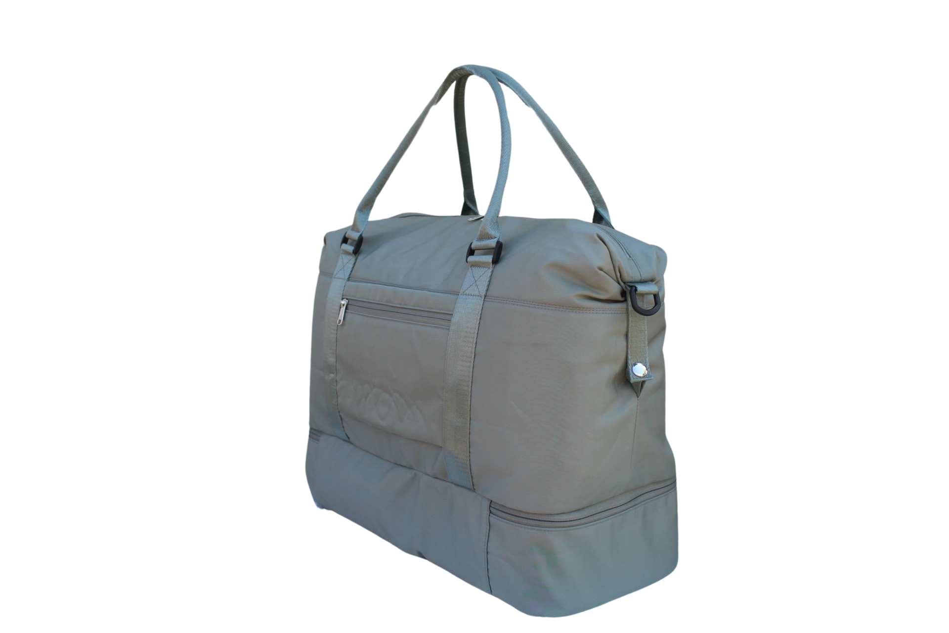 overnight bag with separate shoe pocket personal item